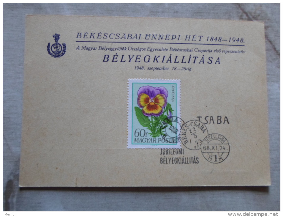 Hungary  Békéscsaba 250 éves 1968  - Ünnepi Hét  1848-1948    D129171 - Commemorative Sheets
