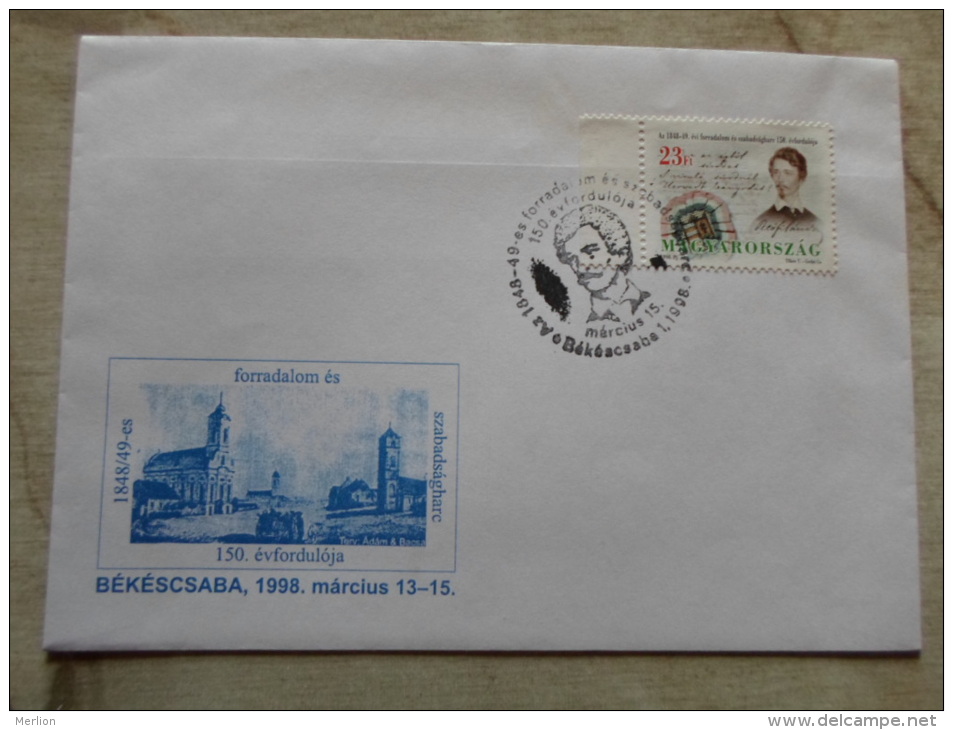 Hungary Békéscsaba  1998 - 1848-49 -Szabadságharc -150. évf. Petöfi       D129174 - Local Post Stamps