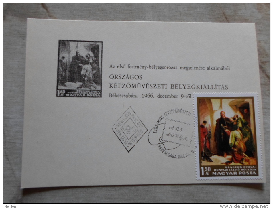 Hungary Békéscsaba  1966 - Országos Képz. Bélyegkiállítás     D129186 - Local Post Stamps