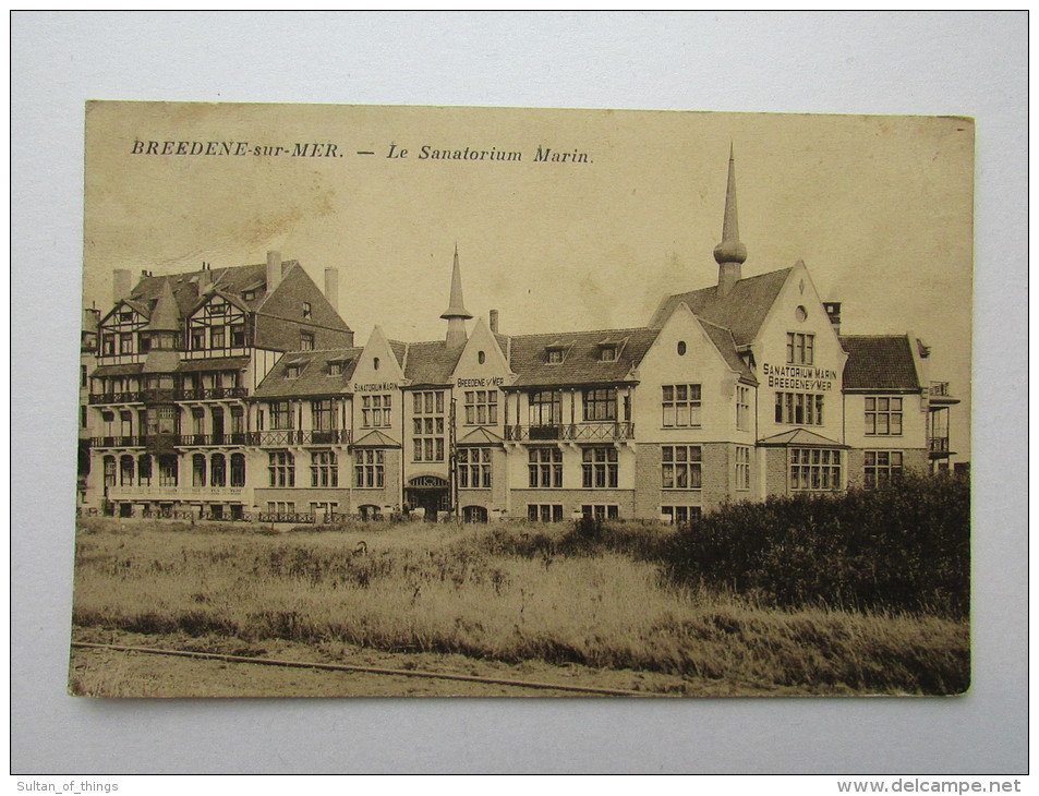 Cpa/pk Breedene Sur Mer Sanatorium Marin Edit Bolle Aubette Journaux - Bredene