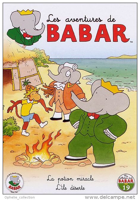 Les Aventures De Babar -  La Potion Miracle + L'île Déserte Larry Jacobs - Dessin Animé