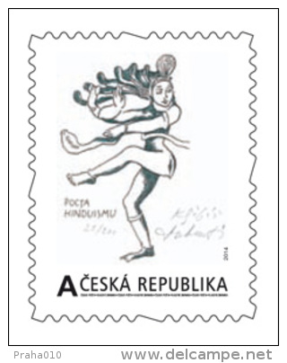 Czech Rep. / My Own Stamps (2014) 0211: K. Safar & Martin Srb "Tribute To Hinduism" - Hinduismus