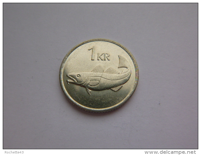 Island Islande 1 Krona 1992 - Autres – Europe