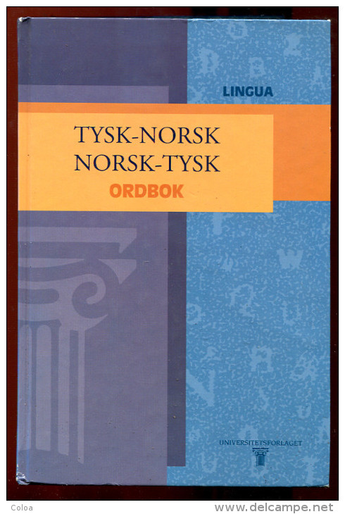 Dictionnaire Germano Norvégien Tysk-Norsk Ordbock - Langues Scandinaves