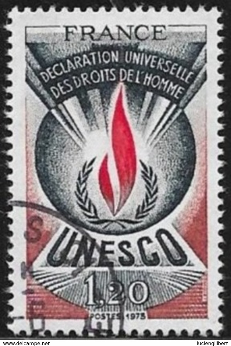 SERVICES N°  45  FRANCE  -  UNESCO -  1975  OBLITERE - Used