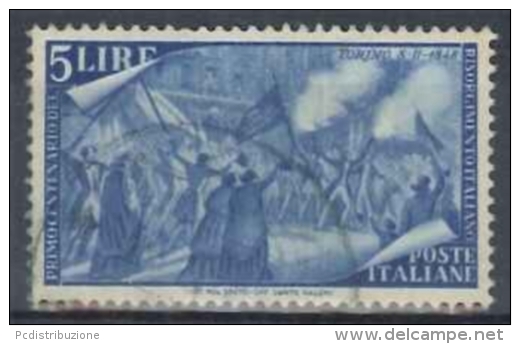 ITALIA REPUBBLICA - US 1948 (CATALOGO N.° 582) (2190) - 1946-60: Usati