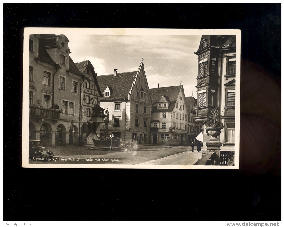 SIGMARINGEN : Fürst Wilhelmsrasse Mit Marktplatz - Sigmaringen