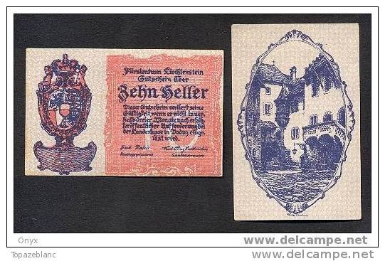 LIECHTENSTEIN - 10 HELLER 1920 - PICK. 1 - NEUF / UNC - Liechtenstein