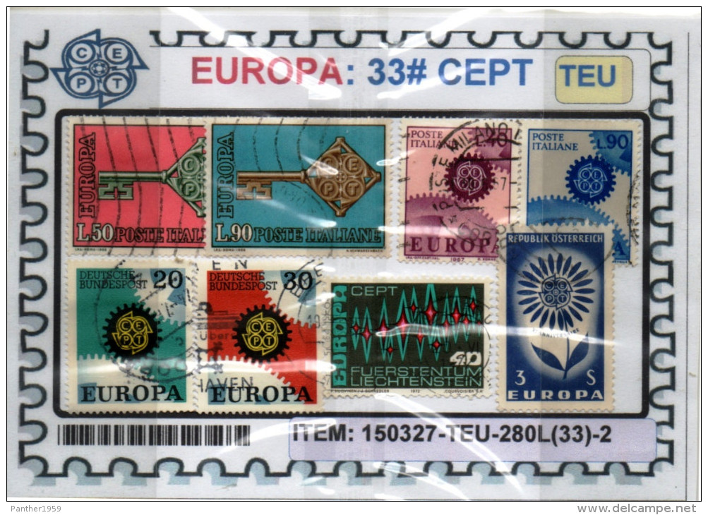 THEMATICS:CEPT UNION COMMEMORATIVES (TEU-280L(33)-2 - Collections