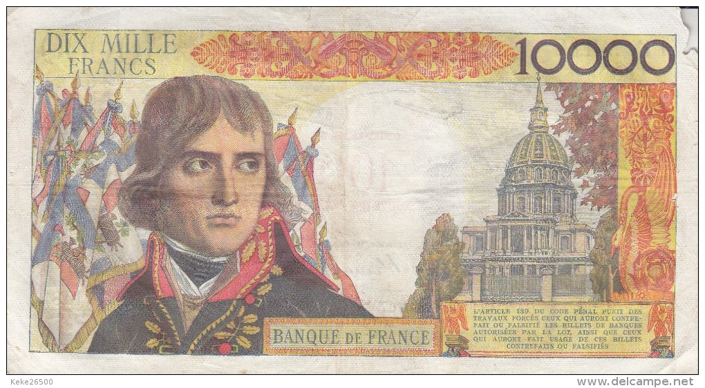 Billet 10000 F Bonaparte Surchargé 100 NF Alph. U.148 - 1955-1959 Overprinted With ''Nouveaux Francs''