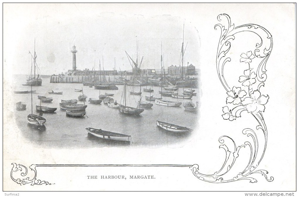 KENT - MARGATE - THE HARBOUR - EARLY VIGNETTE Kt209 - Margate