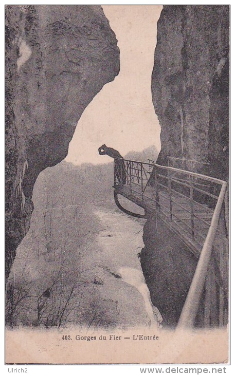 CPA Gorges Du Fier - L'Entrée - 1918 (13249) - Lovagny