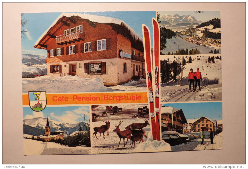 (6/4/41) AK "Oberstaufen-Willis" Cafe-Pension Bergstüble Von Familie Lingg, Mehrbildkarte Mit 6 Ansichten - Oberstaufen