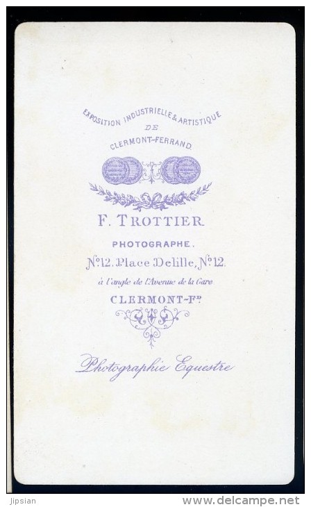 Photographie CDV C. 1860-70 Photographe Trottier à Clermont Ferrand - Homme D' église - Photo Albuminée  Mars Phot5 - Old (before 1900)