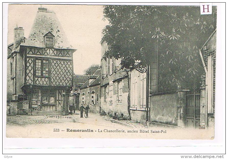 CPA (42) ROMORANTIN - La Chancellerie,ancien Hôtel St-Pol - Animée -(023) - Autres & Non Classés