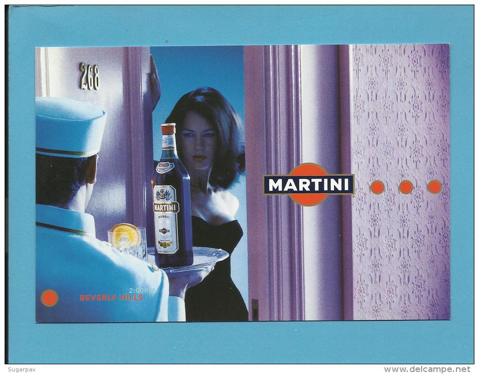 MARTINI - 2004 - Beverly Hills - ADVERTISING - Postcard From PORTUGAL- 2 Scans - Alcohols