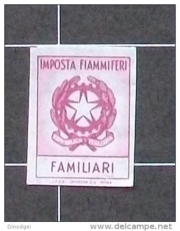 Italia Bollo IMPOSTA Fiammiferi FAMILIARI - Revenue Stamps