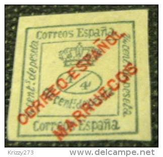 Spanish Morocco 1903 Overpinted 0.25c - Mint - Spanish Morocco