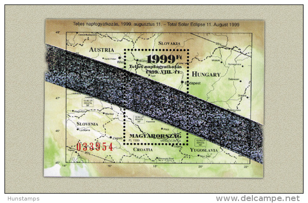 Hungary 1999. Hologram Sheet / Solar Eclipse MNH (**) Michel: Block 247 / 28 EUR - Nuevos