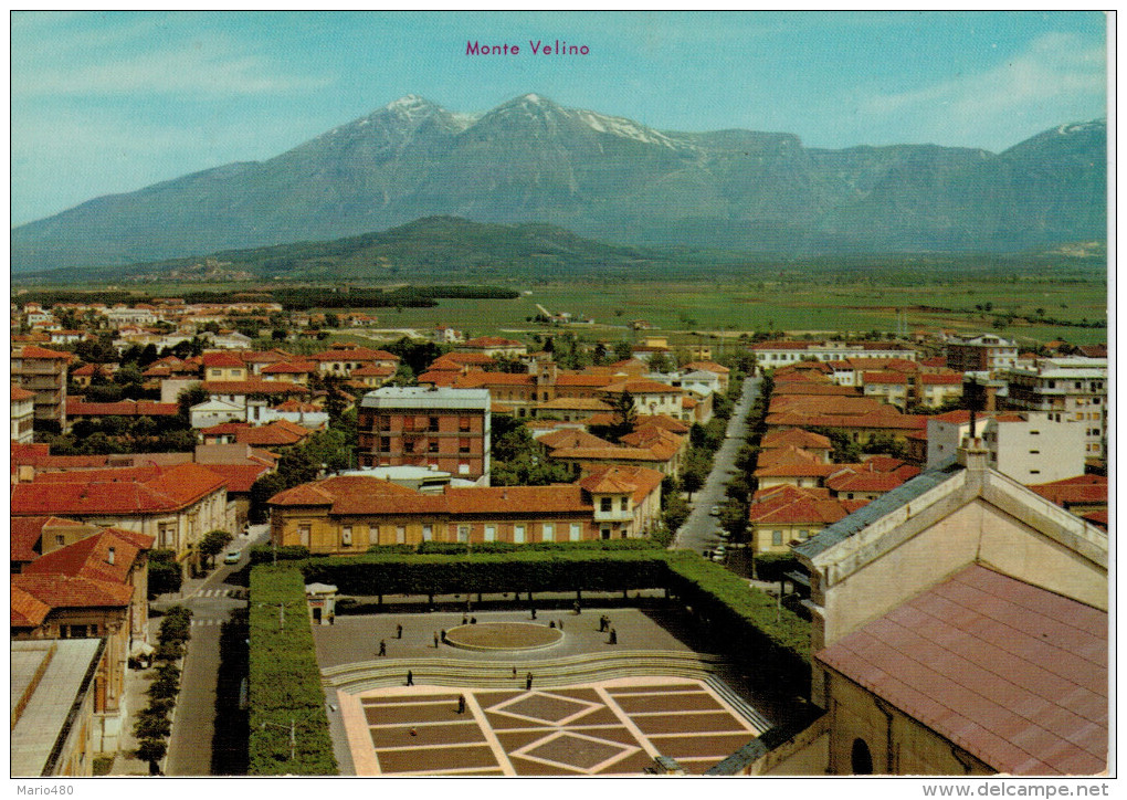 AVEZZANO    VEDUTA  PARZIALE E  MONTE VELINO     (NUOVA) - Avezzano