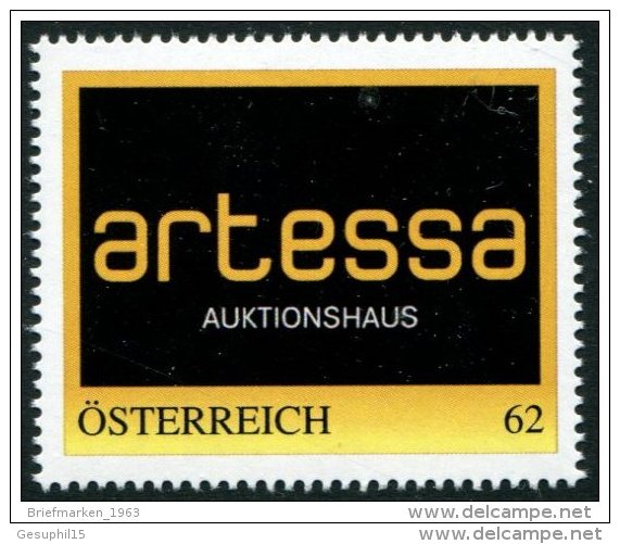 ÖSTERREICH / 8111402 / Auktionshaus Artessa / 62 Cent / 2. Auflage / Postfrisch / ** / MNH - Personalisierte Briefmarken