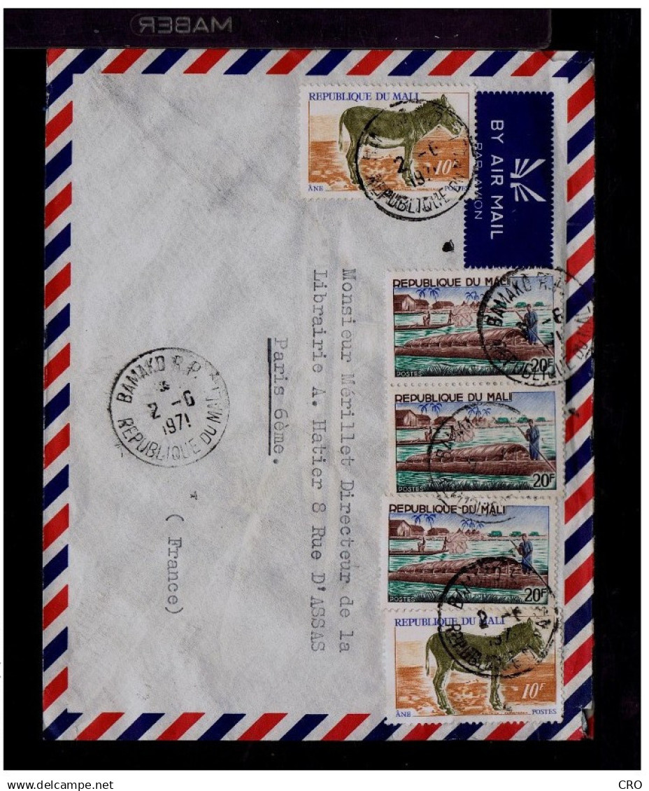 Fishes Fish Pêche Faune Animals Animaux âne Anes 2x Cover 1971 Bamako Bateaux 3x Native Ships MALI Gc2261 - Burros Y Asnos