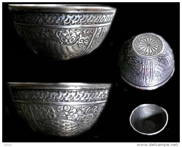 Bol Indo-perse En Argent XIXème / Old Indo-persian Silver Bowl - Art Oriental