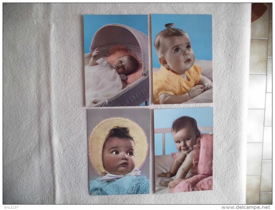 LOT DE 4 CARTES...BEBES.. - Verzamelingen & Reeksen