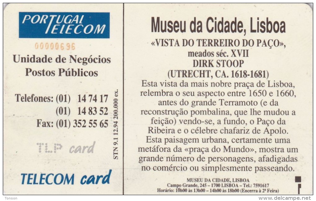 Portugal, PT011, Museu Da Cidade - 50 Imp., 2 Scans. - Portugal