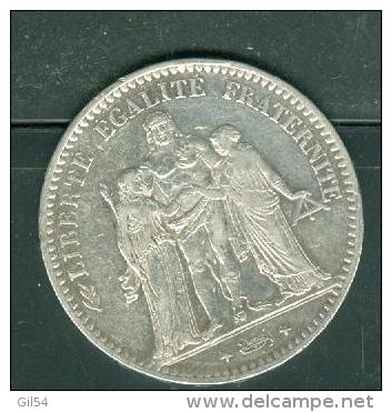 Piece Argent Silver , 5 Francs Type Hercule , Année 1875   - Pia10602 - Sonstige & Ohne Zuordnung