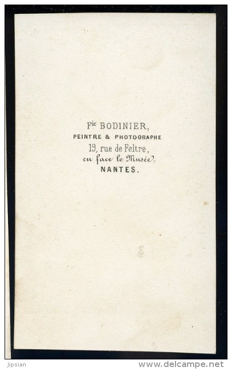Photographie CDV C. 1860-70 Bodinier F. Photographe Rue Feltre Nantes - Homme D'église - Photo Albuminée - Mars Phot5 - Anciennes (Av. 1900)