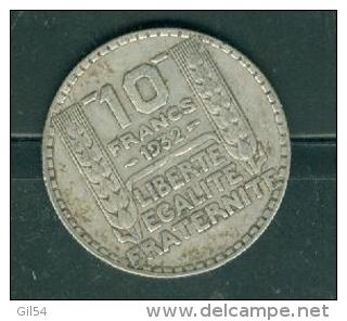 Piece Argent , Silver , 10  Francs Type   Turin Année 1932 - Pia10805 - 10 Francs