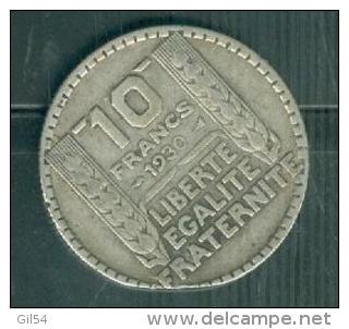 Piece Argent , Silver , 10  Francs Type   Turin Année 1930 - Pia10806 - 10 Francs