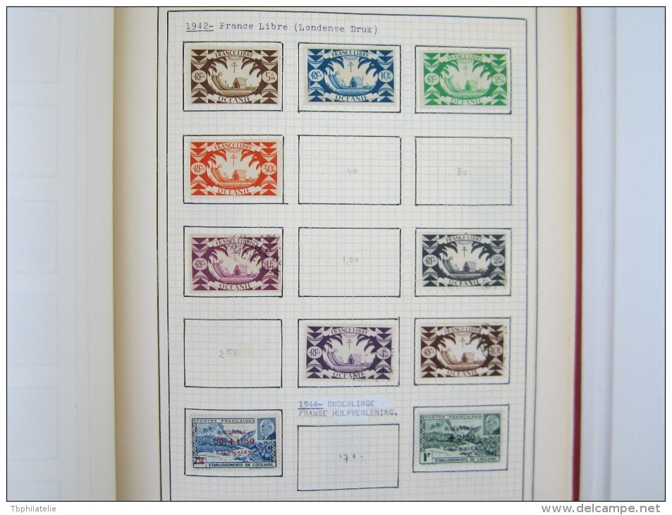 VEND BEAU LOT DE TIMBRES D ´ OCEANIE SUR 8 F.A. !!!! (b)