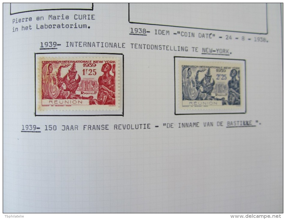 VEND BEAU LOT DE TIMBRES DE LA REUNION SUR 18 F.A. !!!! (c) - Autres & Non Classés