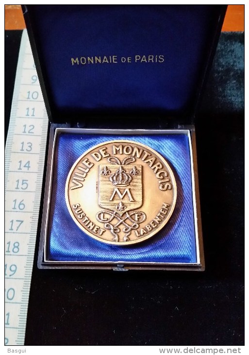 Medaille D´Honneur 1978 Ville De Montargis,argent Massif, RARE - Andere & Zonder Classificatie