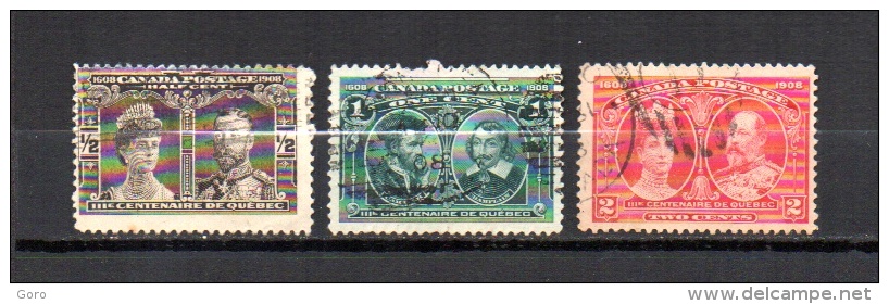 Canadá   1908 .-    Y&T  Nº    85/87 - Used Stamps