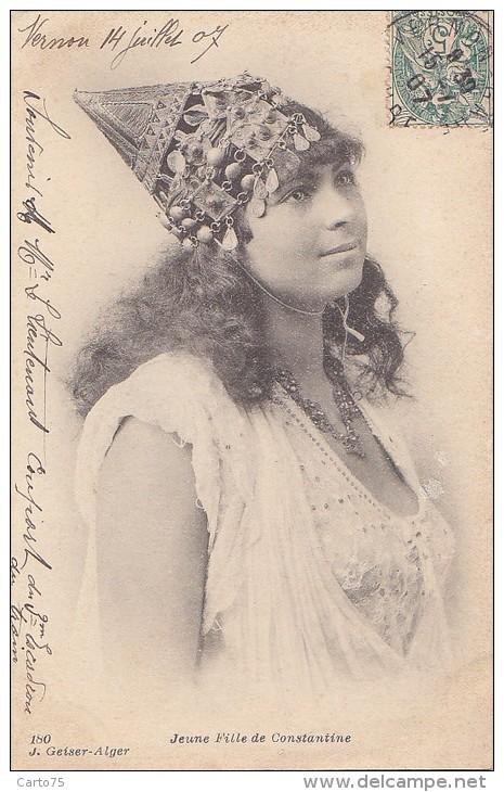 Algérie - Constantine - Jeune Fille - Bijoux - Editeur Geiser N° 180 - Femmes