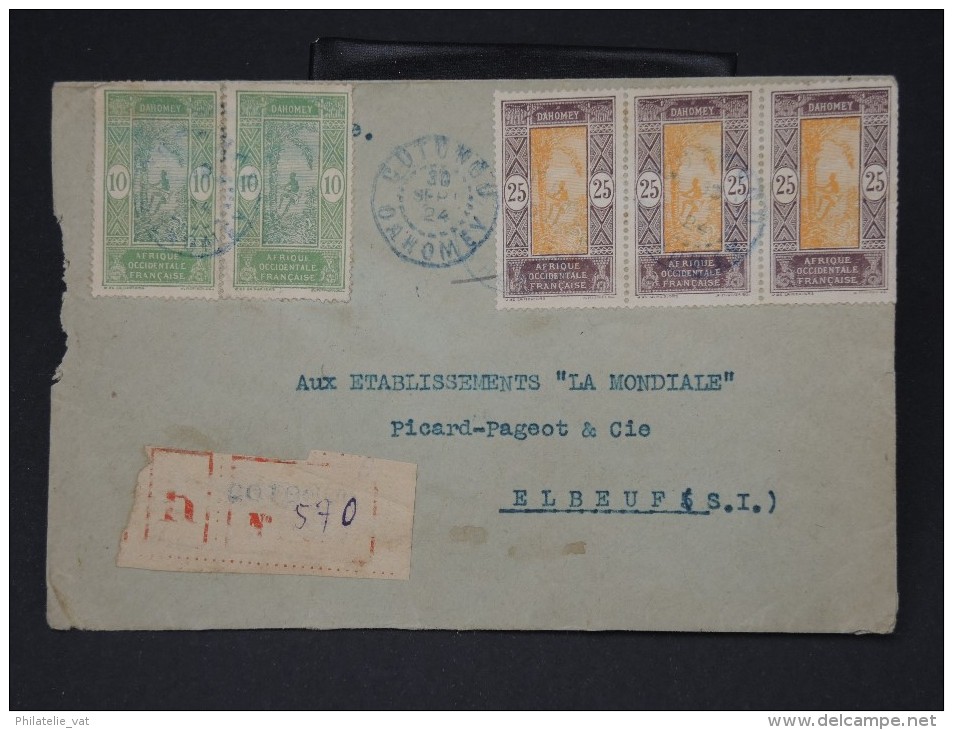 FRANCE - DAHOMEY - Lettre Période Années 1920 - Archives Vers Elboeuf (Loire Atlantique) - A Voir - Lot  5170 - Covers & Documents