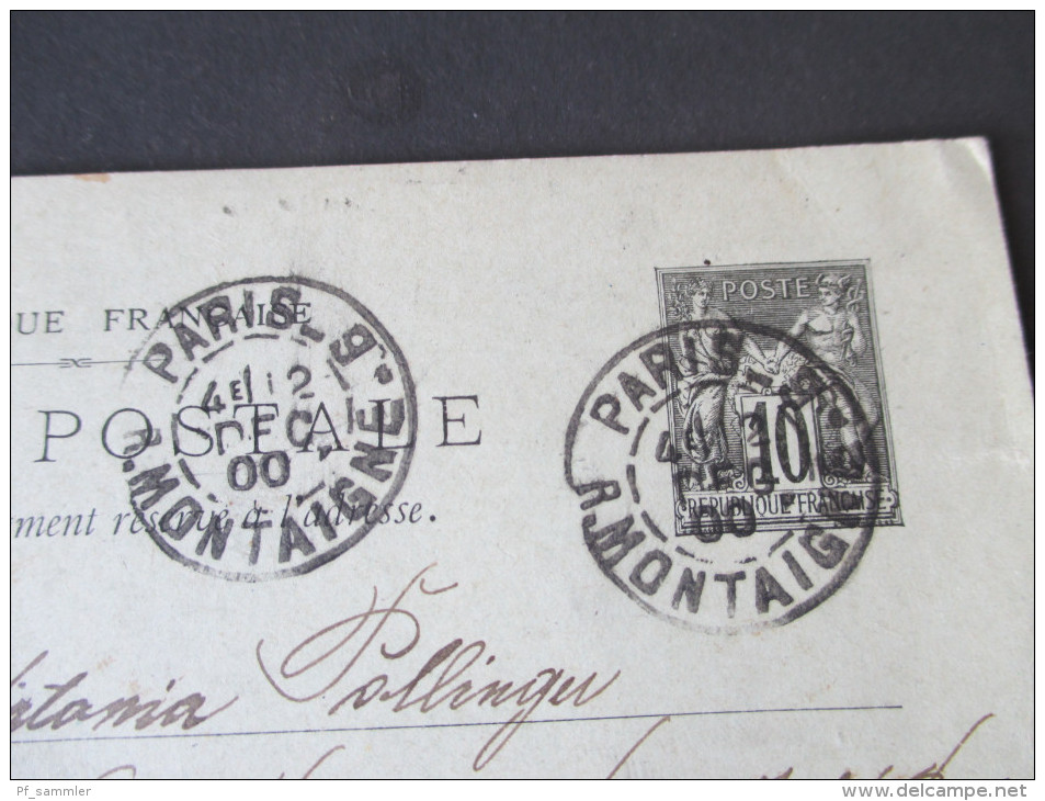 Frankreich Ganzsachen / Streifband / Rohrpost. um 1900! Interessante Stücke
