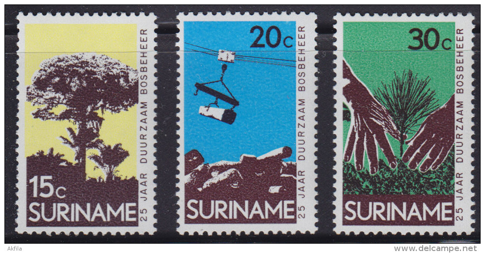 1250(6). Suriname, 1972, MNH (**) Michel 643-645 - Surinam