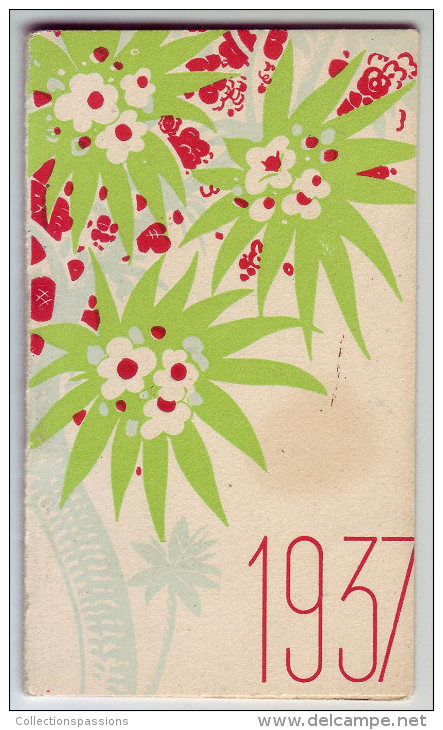 Magnifique Calendrier. Lasègue. Produits De Beauté. 1937. Louis Gaillard. Roanne - Small : 1921-40