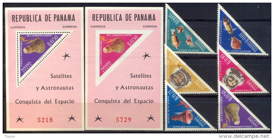PANAMA -  SPACE - APOLLO - GEMINI - COOPER - MERCURY  - **MNH - 1964 - América Del Norte