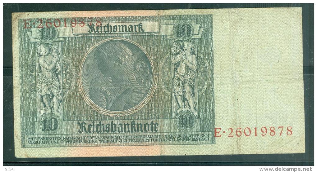 Billet 10 REICHSMARK  - Année 1929  Laubil1706 - 10 Reichsmark