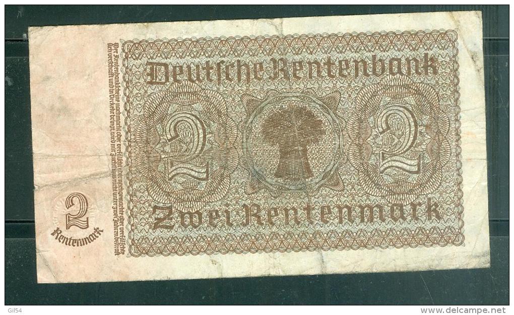 Billet  2 Rentmarck - C.82048501  Laubil1804 - 2 Rentenmark