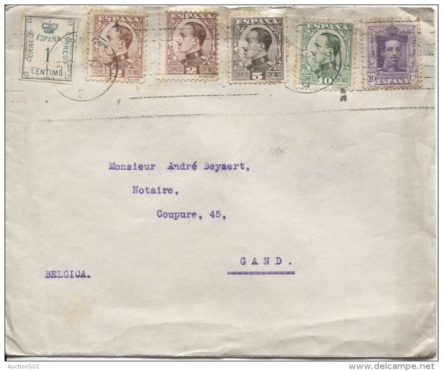 Espana/Espagne/Spain Barcelona 1931 To Belgium/Belgica PR1999 - Lettres & Documents