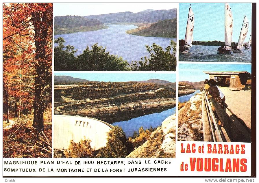 CARTE POSTALE DES ENVIRONS D ORGELET - LAC ET BARRAGE DE VOUGLANS - Orgelet