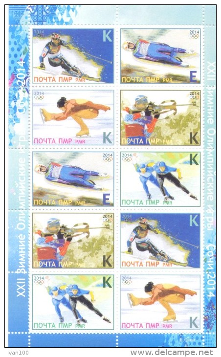 2014.  Winter Olympic Games Sochi,  Sheetlet, Mint/** - Winter 2014: Sotschi