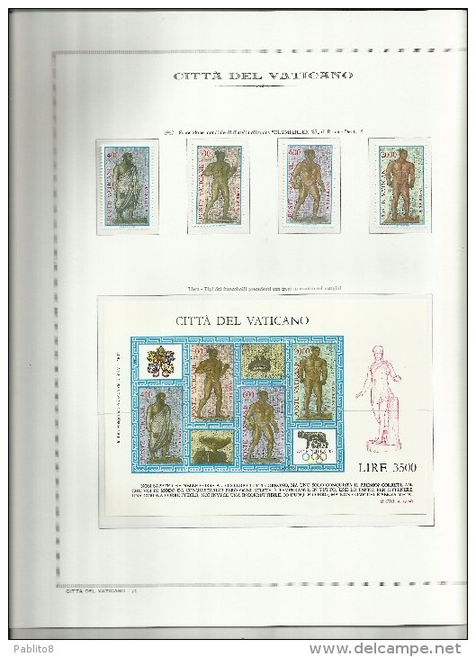 VATICANO VATIKAN VATICAN YEAR ANNATA NUOVA 1987 MNH COMPRESI I FOGLI MARINI - Volledige Jaargang