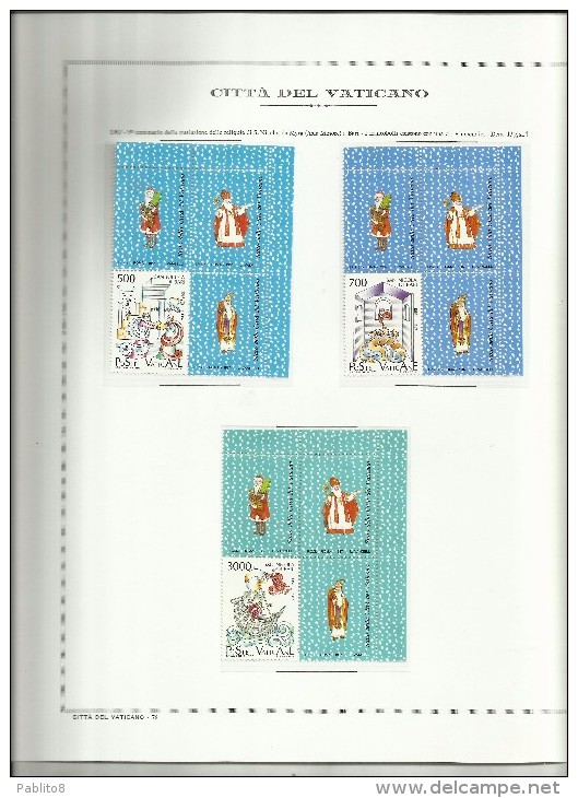 VATICANO VATIKAN VATICAN YEAR ANNATA NUOVA 1987 MNH COMPRESI I FOGLI MARINI - Années Complètes